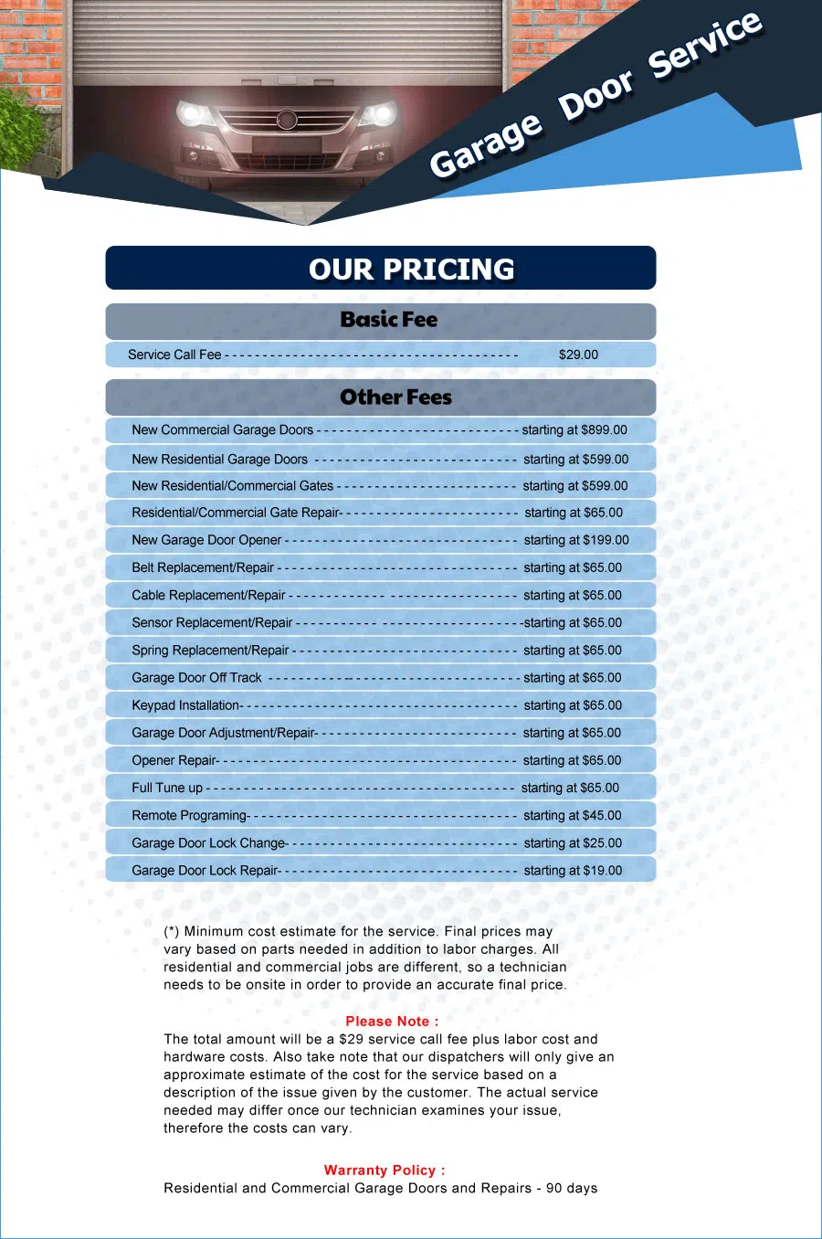 Eagle Garage Door Service North Salt Lake, UT 801-984-0190